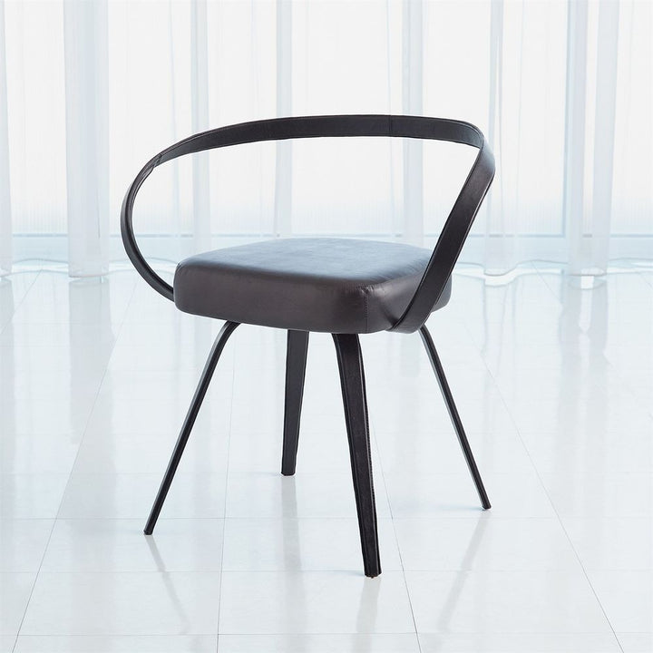 All Leather Chair-Black