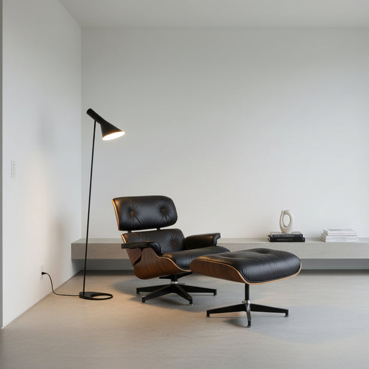 Mid-Century Modern Reproduction AJ Floor Lamp - Black Inspired by Arne Jacobsen