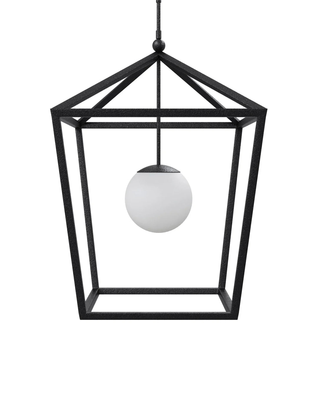 Denison Large Black Outdoor Lantern