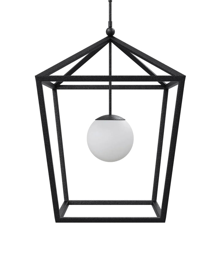 Denison Large Black Outdoor Lantern