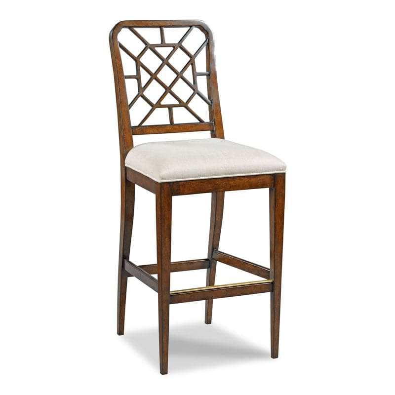 Merrion Counter Stool-Woodbridge Furniture-WOODB-7509-10-Stools & OttomansBordeaux Finish-1-France and Son