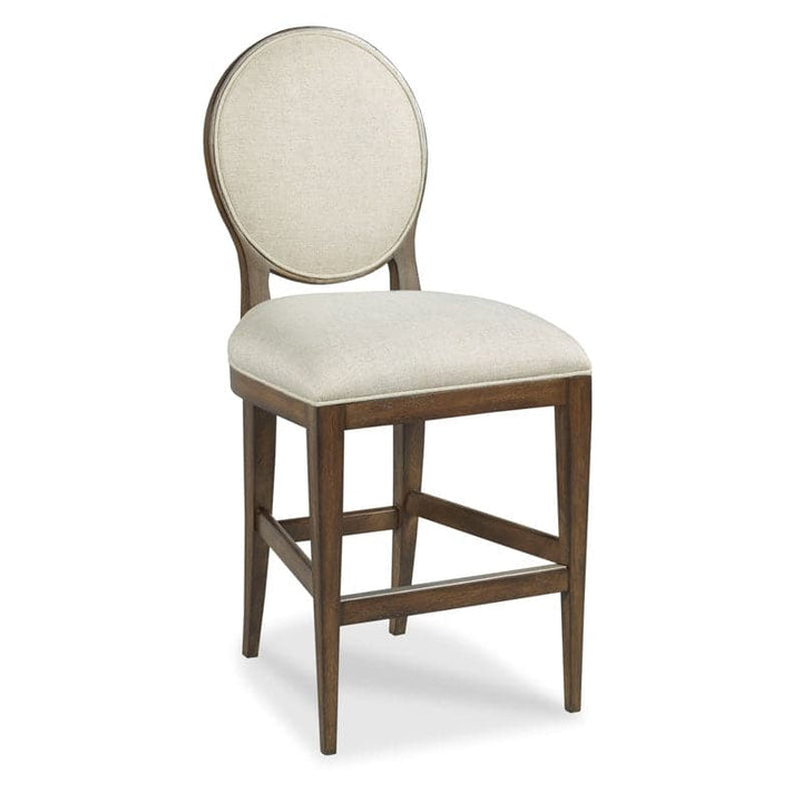 Ovale Bar Stool-Woodbridge Furniture-WOODB-7524-04-Bar StoolsTobacco Finish-1-France and Son