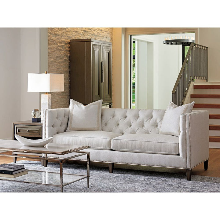 Verona End Table - Platinum