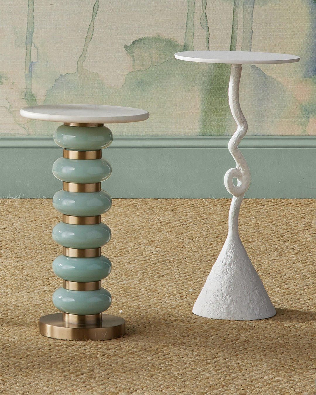Side Tables Lambent Turquoise Drinks Table