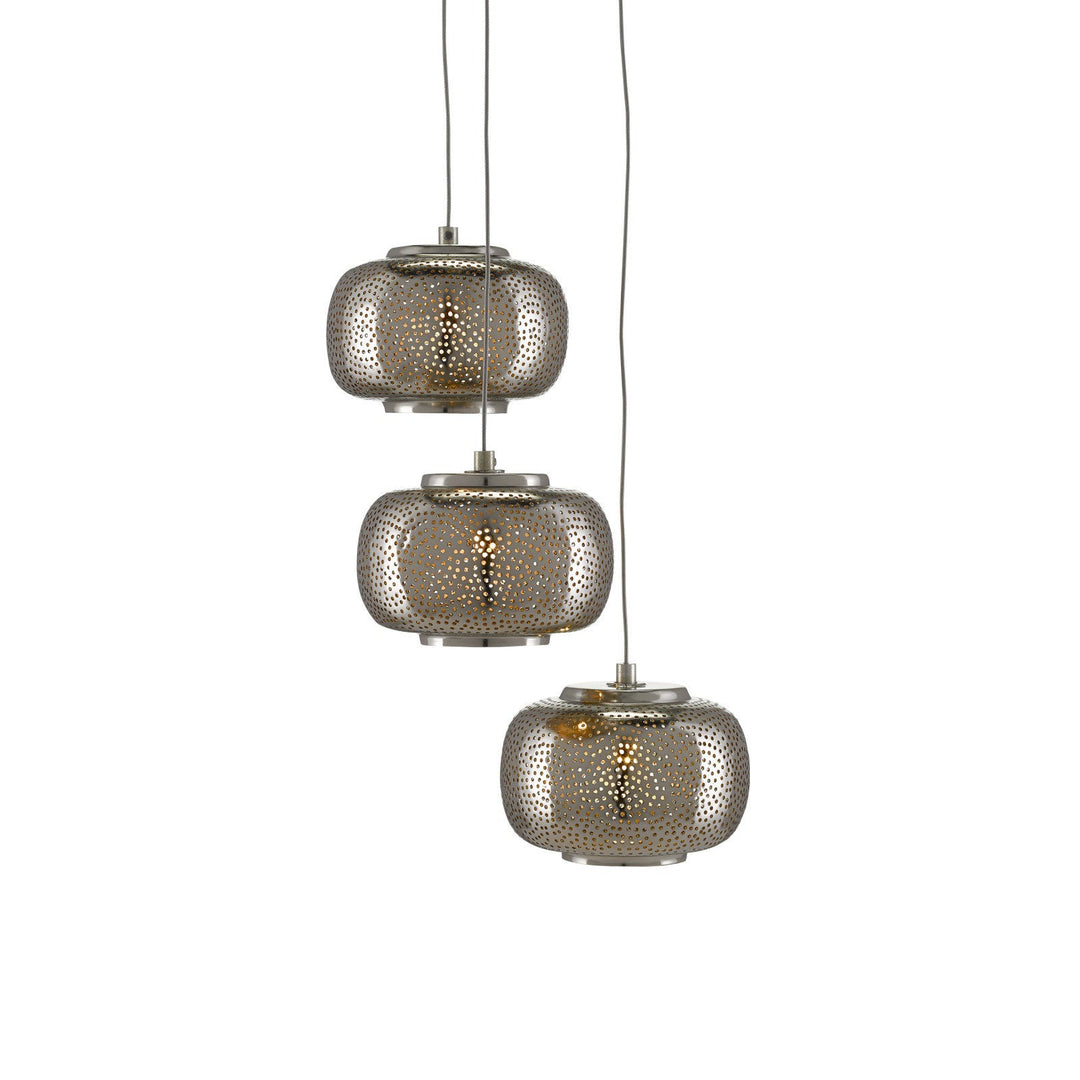 Pepper 3-Light Round Multi-Drop Pendant