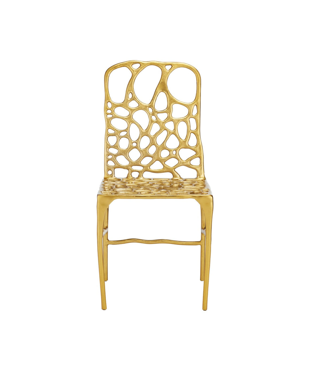 Dining Chairs Honeycomb Gold Side Chair