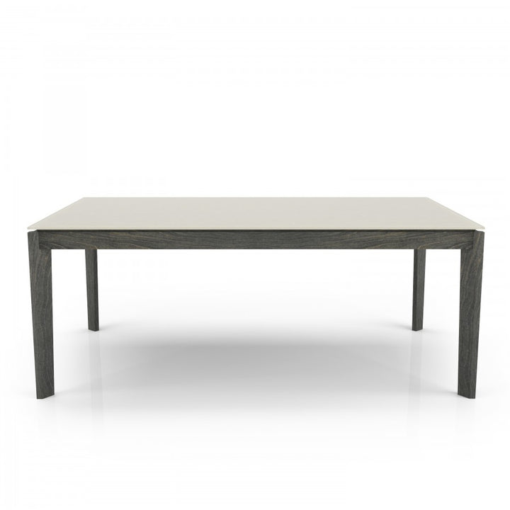 76'' Cloé Wood & Glass Dining Table