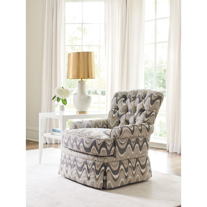 Carrington End Table - Alabaster