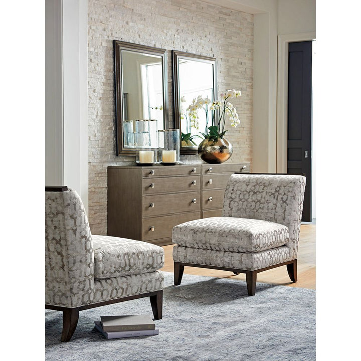 Miranda Rectangular Mirror - Platinum