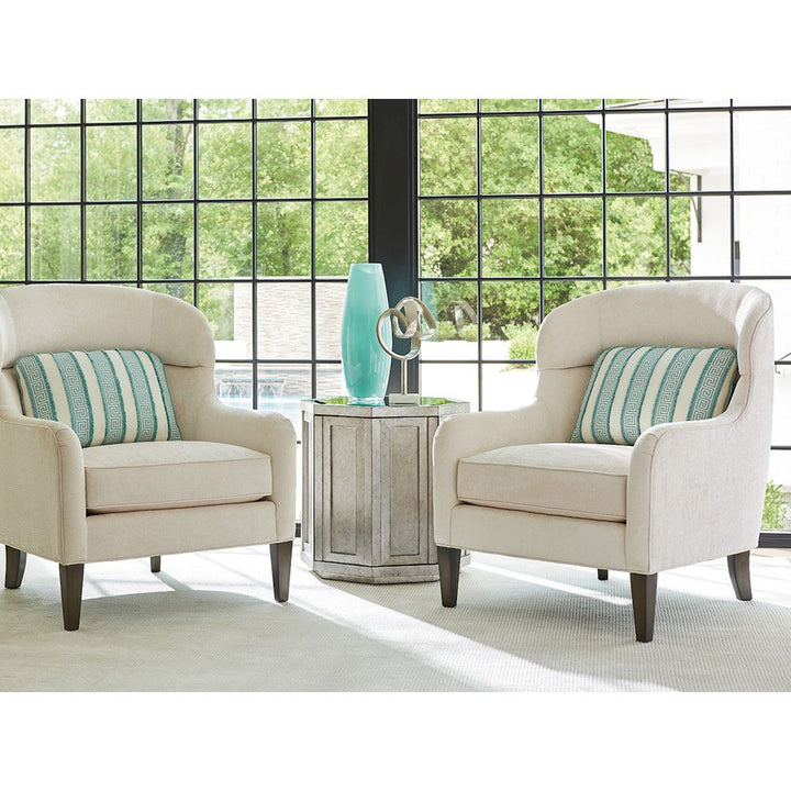 Side Tables Rochelle Octagonal Storage Table - Silver Leaf
