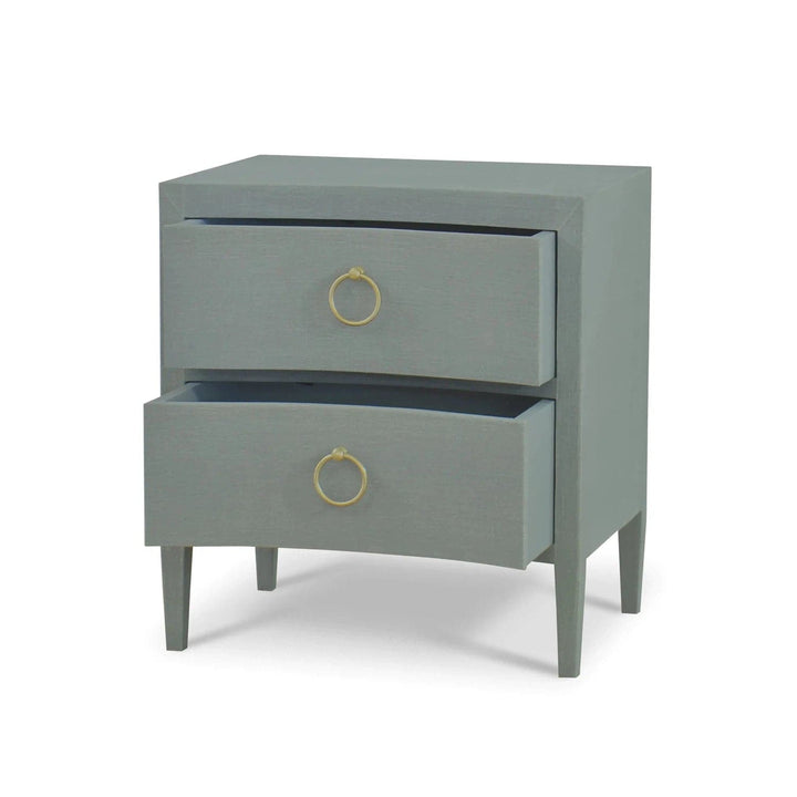 Mornington Linen Wrapped Nightstand-Bramble-BRAM-76575FPBE-Nightstands-3-France and Son