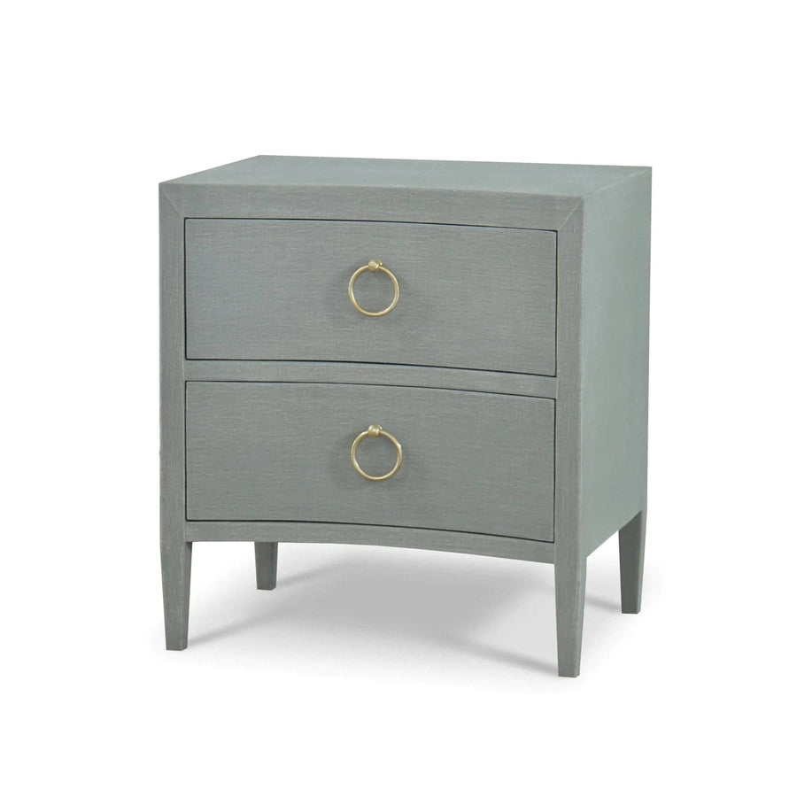 Mornington Linen Wrapped Nightstand-Bramble-BRAM-76575FPBE-Nightstands-1-France and Son