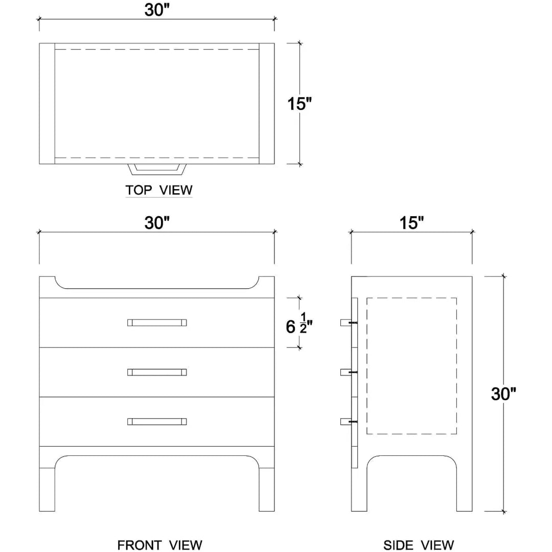 Fulham Linen Wrapped End Table-Bramble-BRAM-76581FPUT-Nightstands-5-France and Son