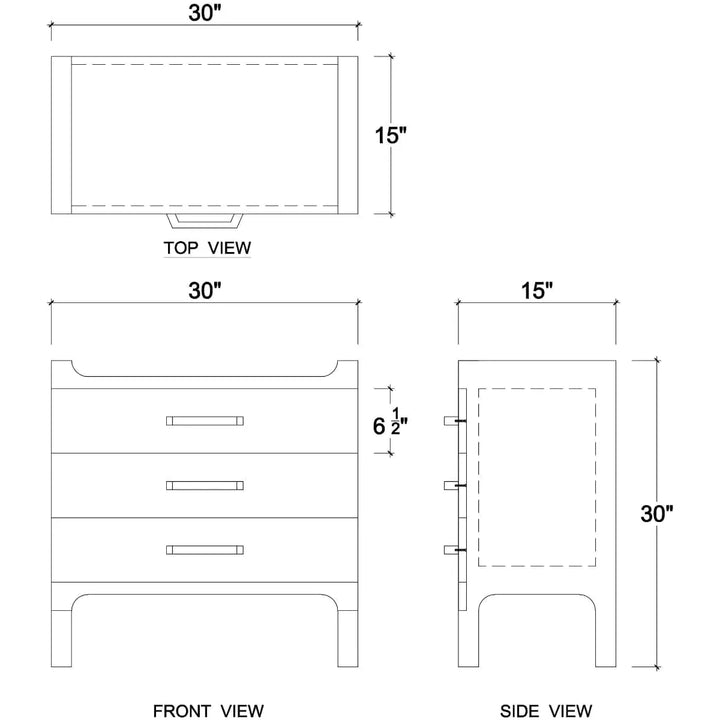 Fulham Linen Wrapped End Table-Bramble-BRAM-76581FPUT-Nightstands-5-France and Son