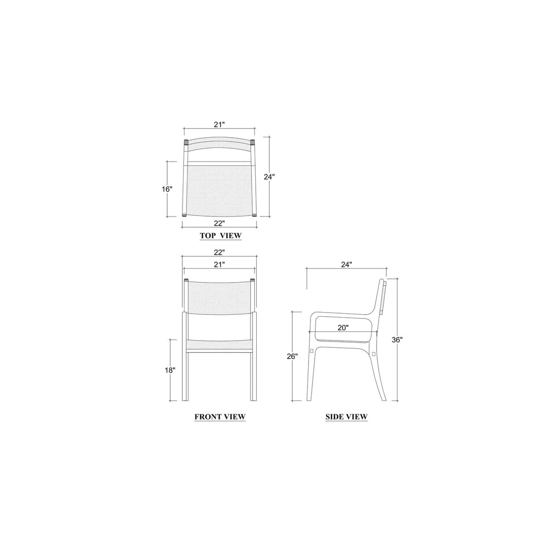 Norfolk Dining Chair-Bramble-BRAM-76626FRWSF204--Dining Chairs-4-France and Son