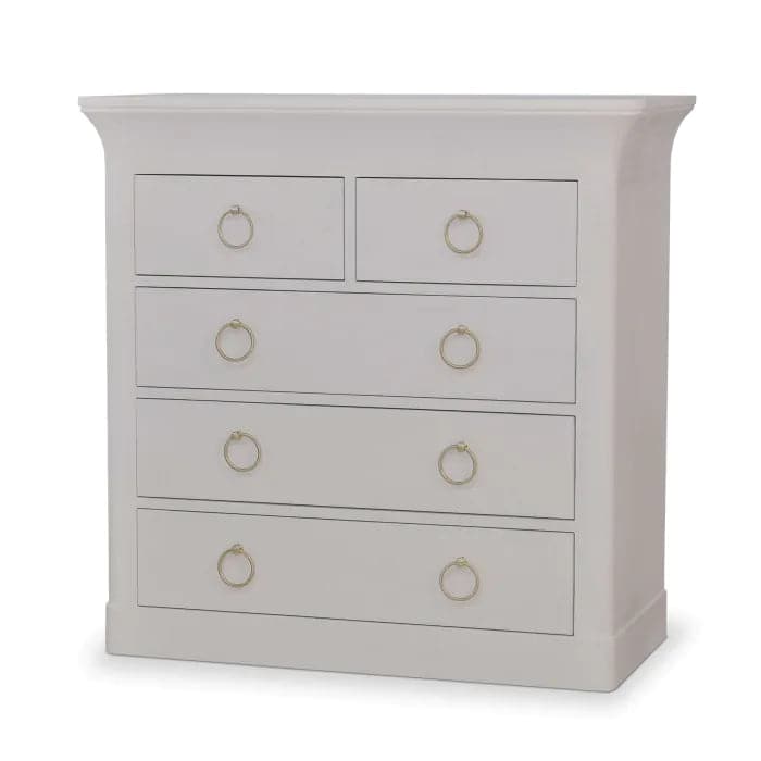 Claremont Large Linen Wrapped Dresser-Bramble-BRAM-76632FDOW-Dressers5 Drawer-11-France and Son