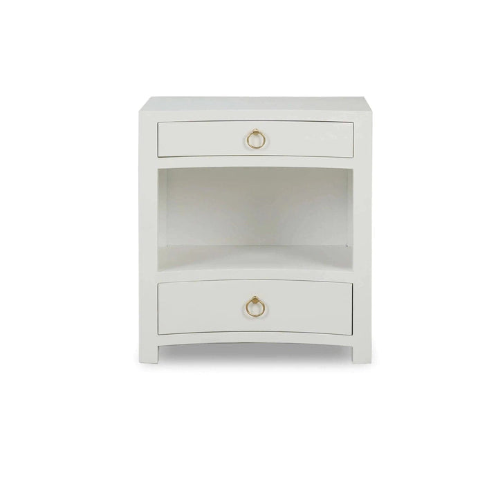 Mornington Linen Wrapped Nightstand-Bramble-BRAM-76642FTRW-Nightstands-3-France and Son