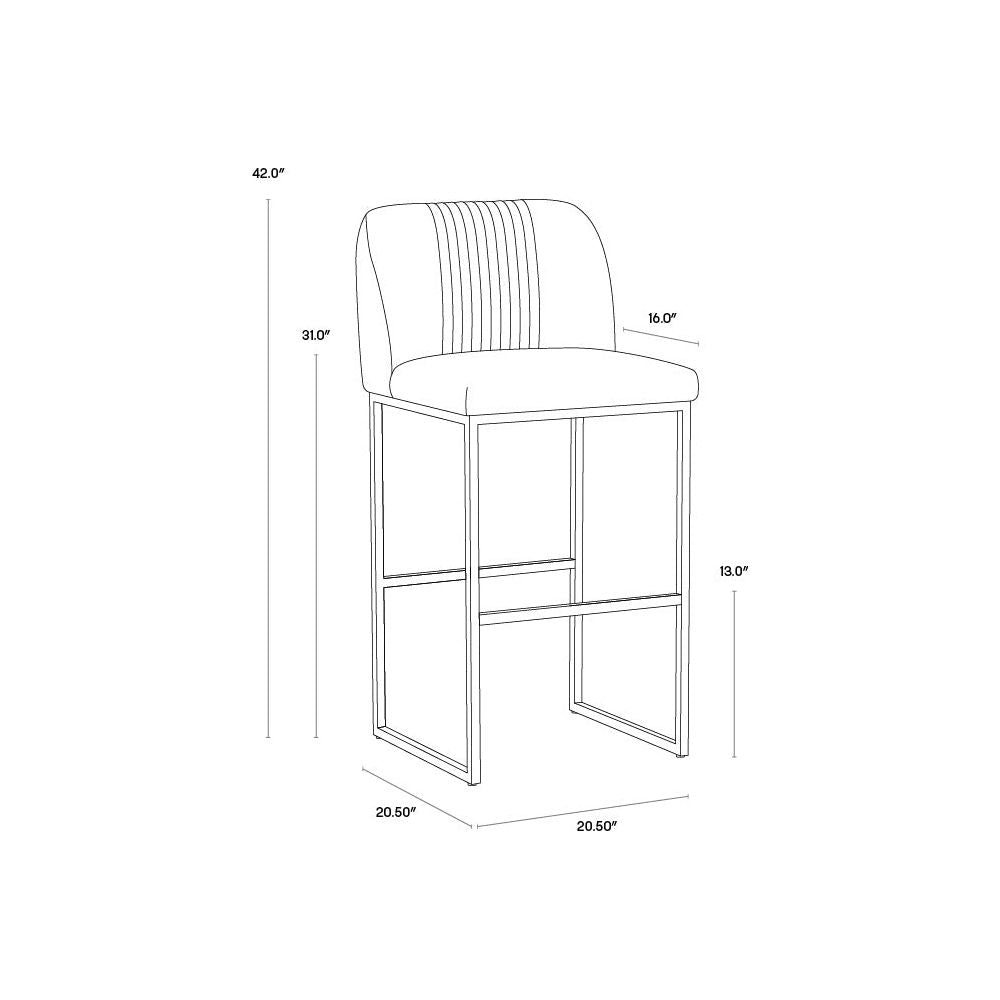 Bar & Counter Stools Nevin Barstool - Shadow Grey