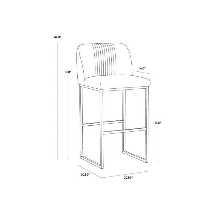 Bar & Counter Stools Nevin Barstool - Shadow Grey