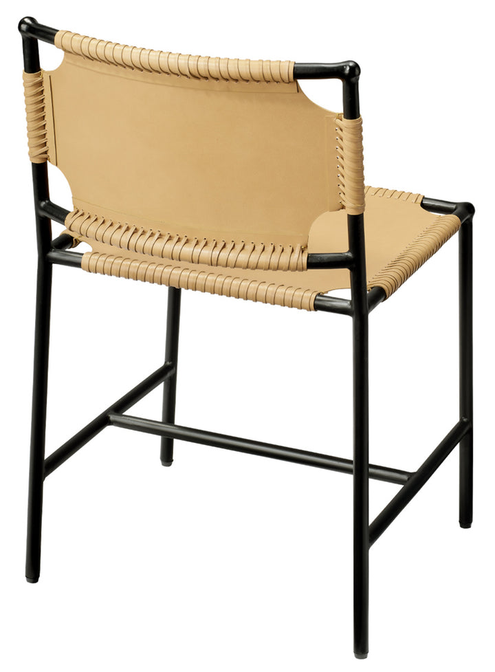 Asher Dining Chair-Jamie Young-JAMIEYO-20ASHE-DCWH-1-Dining ChairsOff White-Black-4-France and Son
