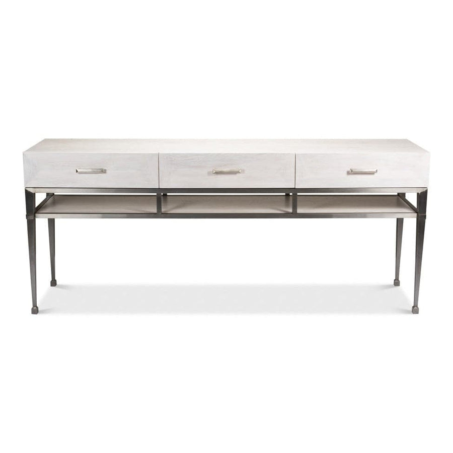 Soho Media Console, Whitewash White-SARREID-SARREID-77-122-6-Console Tables-1-France and Son