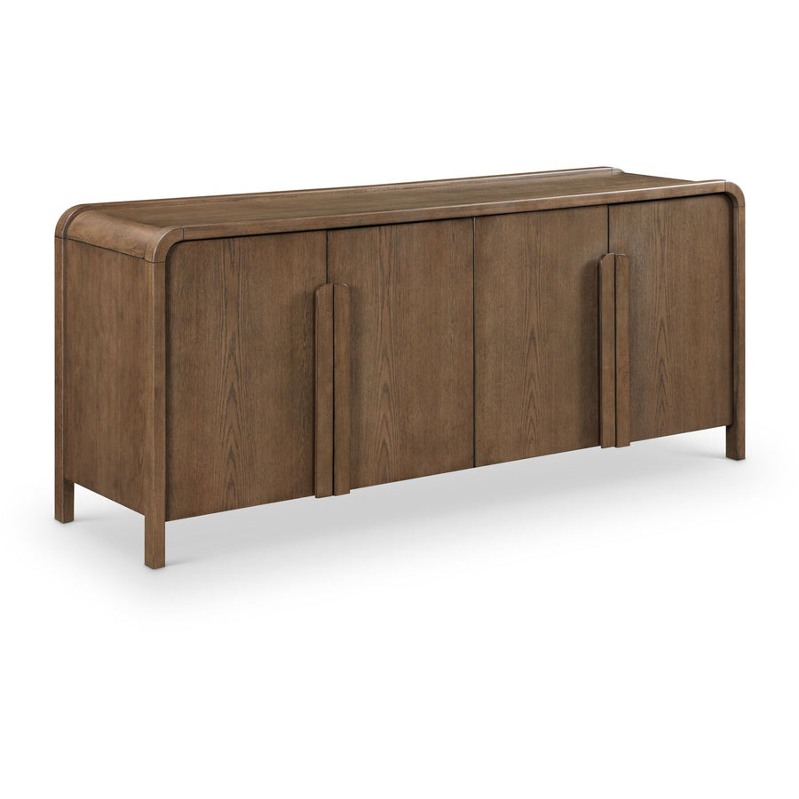 Harmony Brown Oak Veneer And Solid Wood Sideboard/Buffet