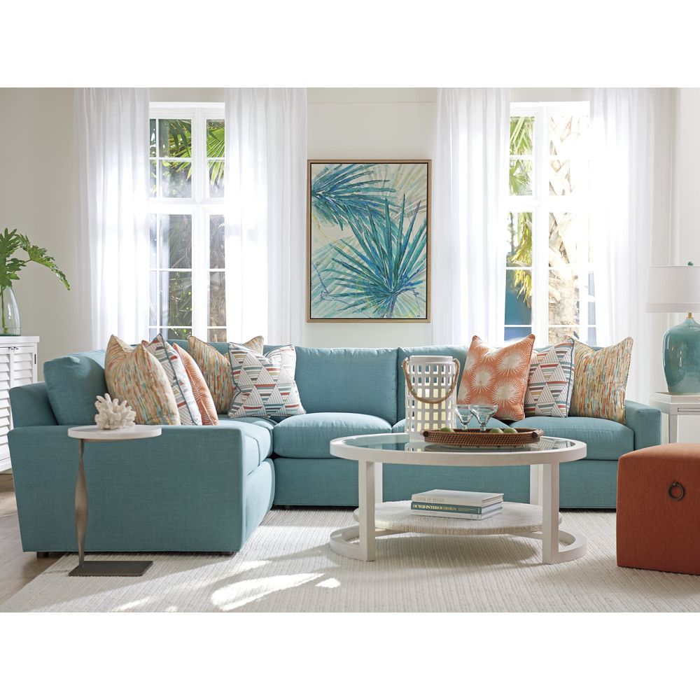Pompano Round Cocktail Table - Caribbean Sands