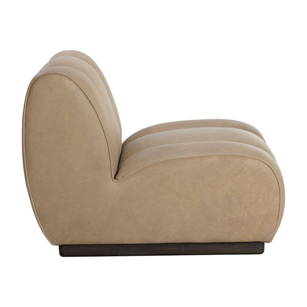 Lounge Chairs Blaise Swivel Lounge Chair - Sahara Sand Leather