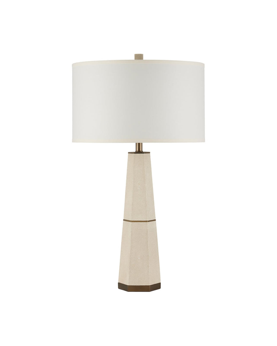 Table Lamps Galuchat Ivory Tapered Table Lamp