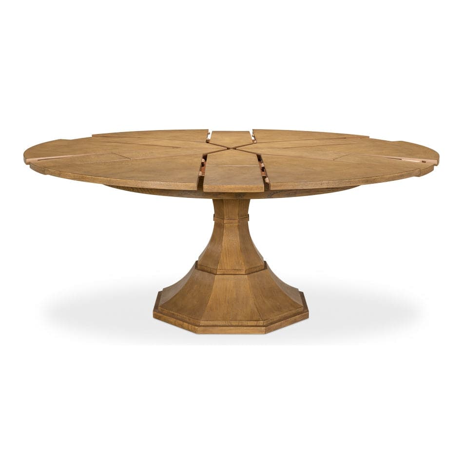 Giselle Jupe Dining Table-SARREID-SARREID-78-167-4-Dining TablesLarge-Mink Finish-5-France and Son