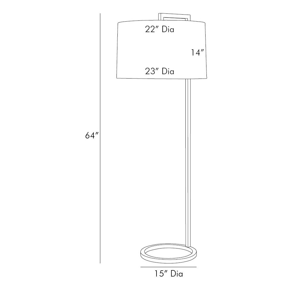 Cormac Floor Lamp - Black
