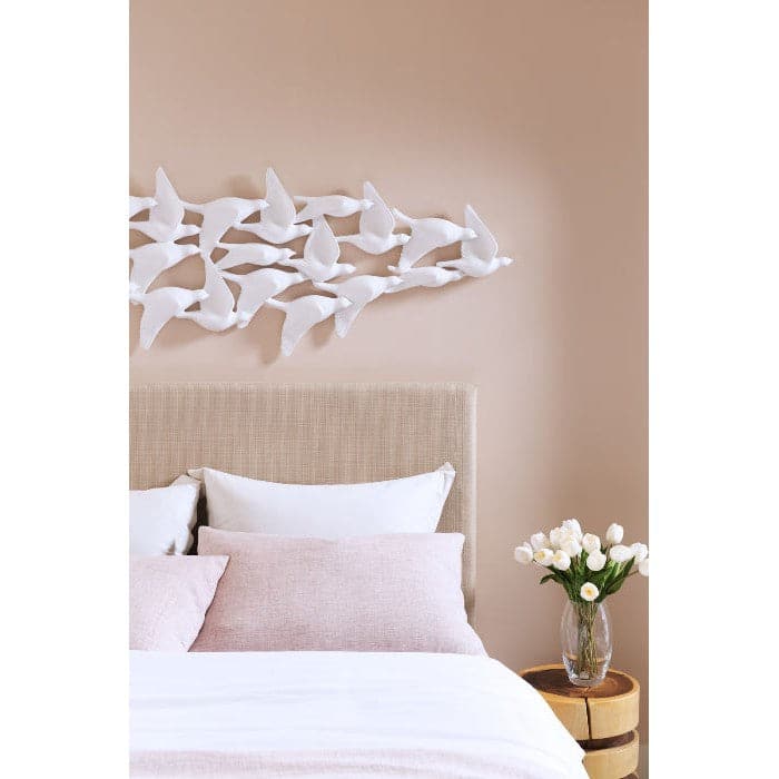 Flock of Birds Wall Art Matte White-Phillips Collection-PHIL-PH112983-Wall Decor-1-France and Son