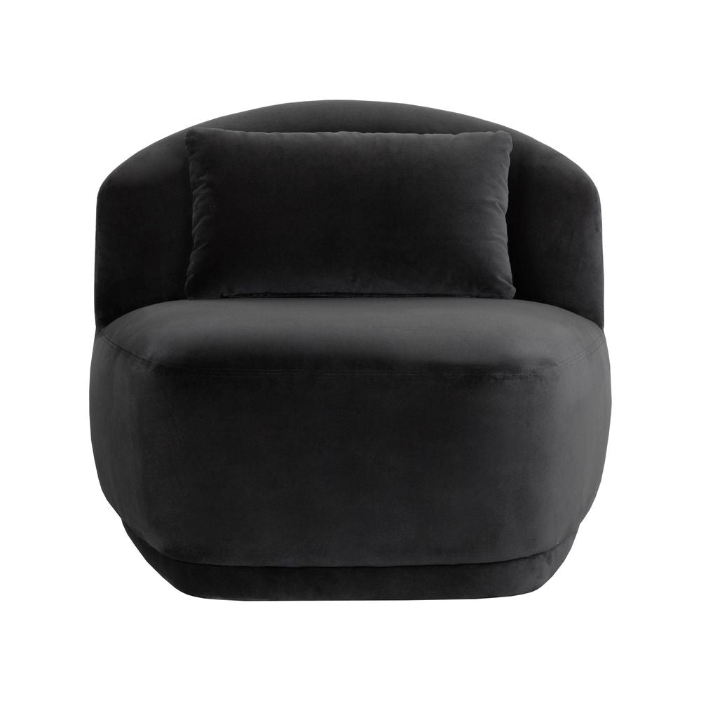 Lounge Chairs Soraya Swivel Armless Chair - Shadow Grey