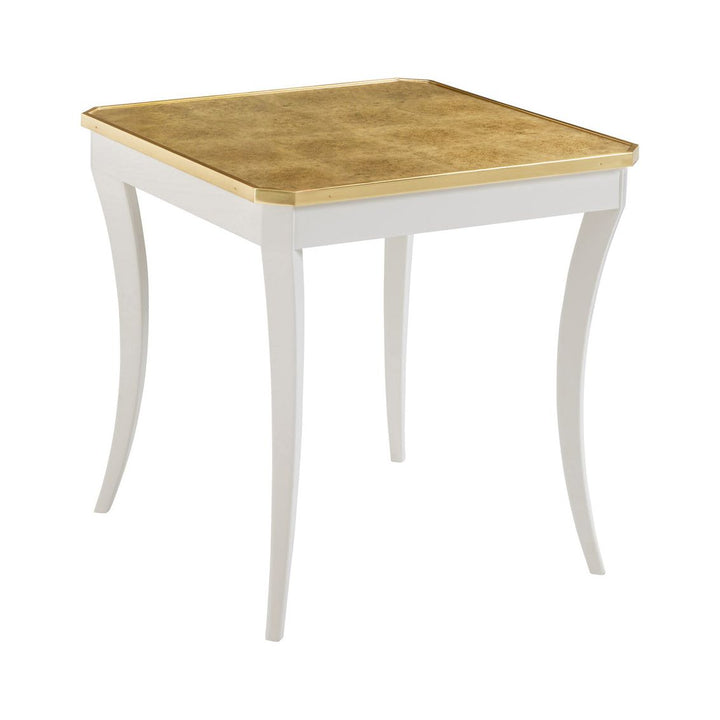 Fontaine End Table-White