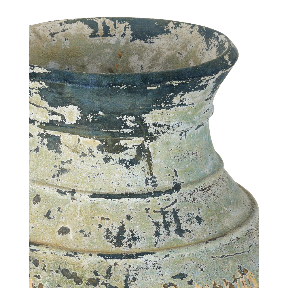 Vases Lipari Extra Large Antique Blue Drip Urn