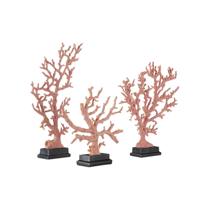 Large Red Coral Branches Set of 3