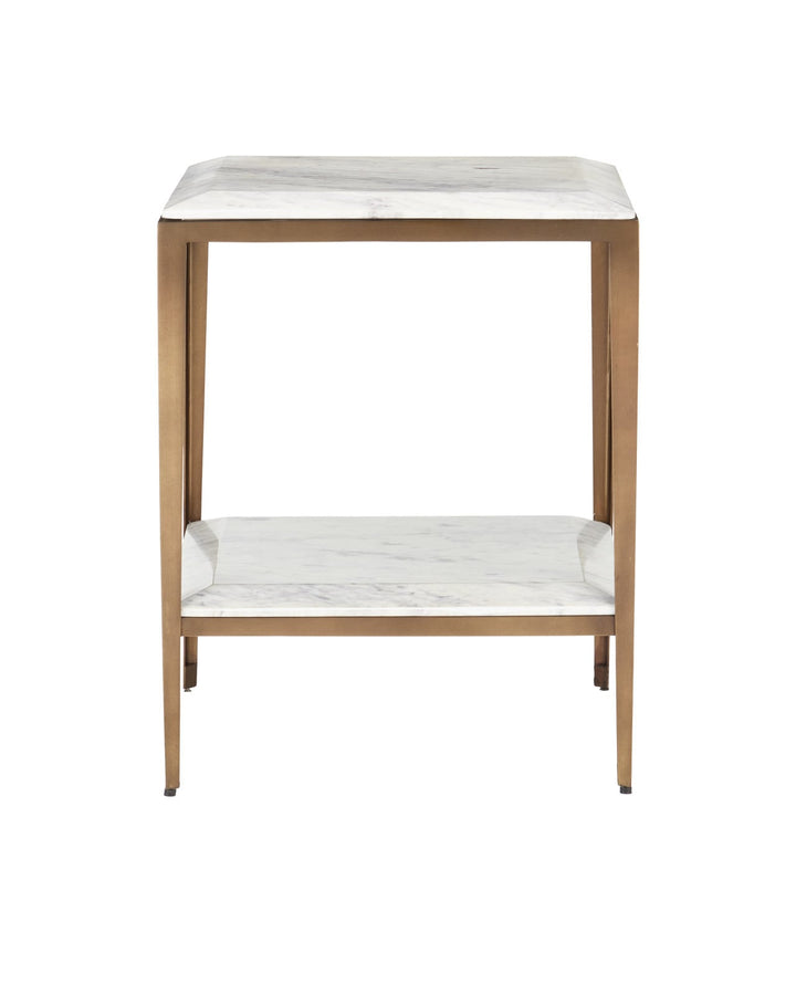 Side Tables Oblique Marble Side Table