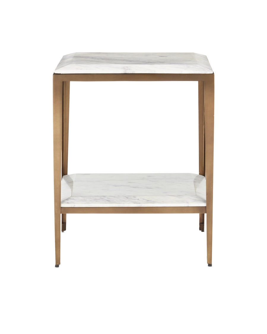 Side Tables Oblique Marble Side Table