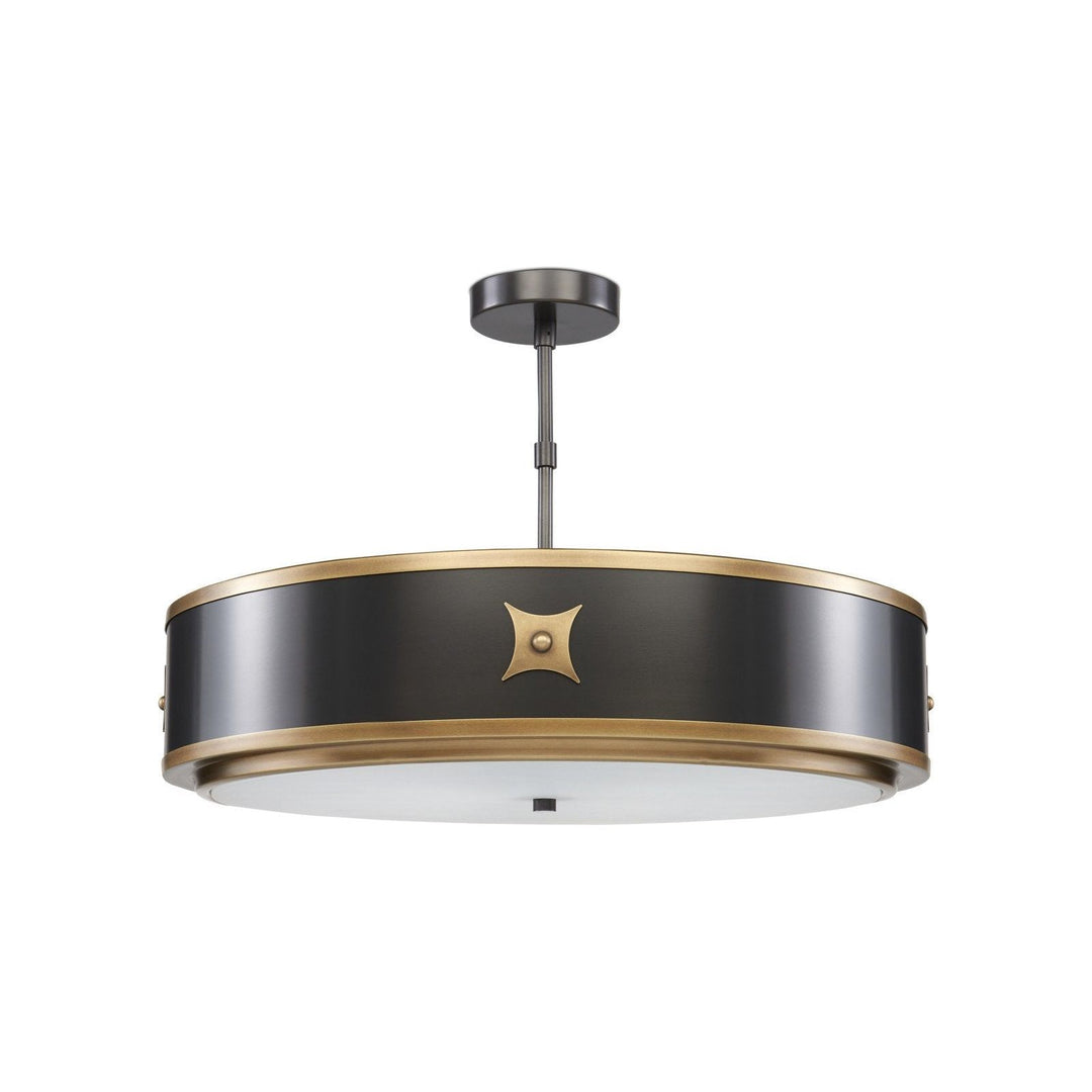 Huntsman Black Semi-Flush Mount