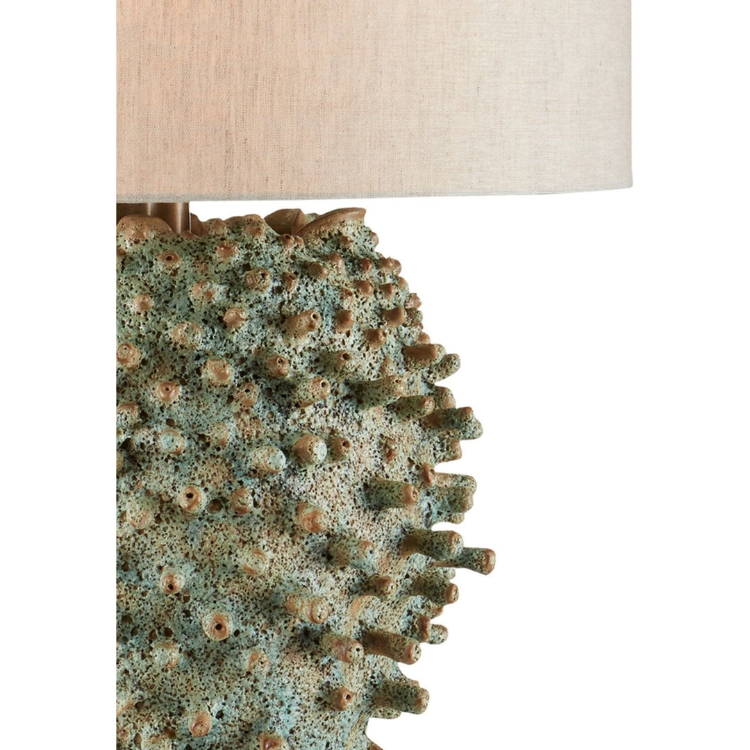 Sea Urchin Green Table Lamp