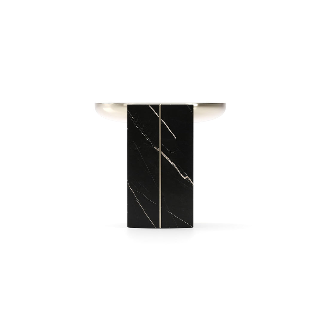 Overlap Round Side Table Dark - image 5