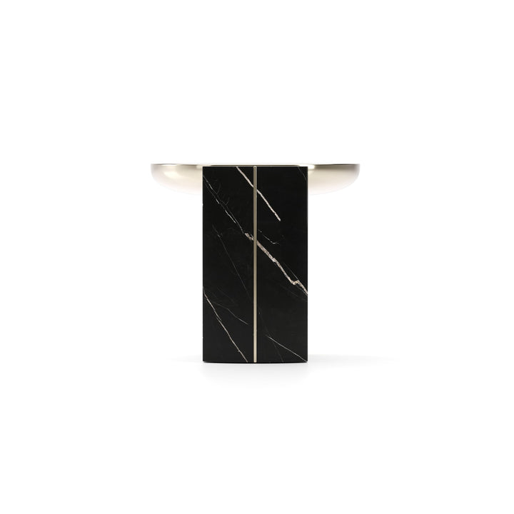Overlap Round Side Table Dark - image 5