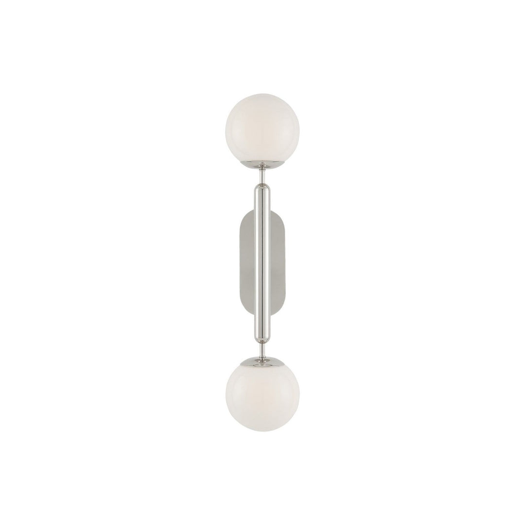 Barbican Double-Light Nickel Wall Sconce