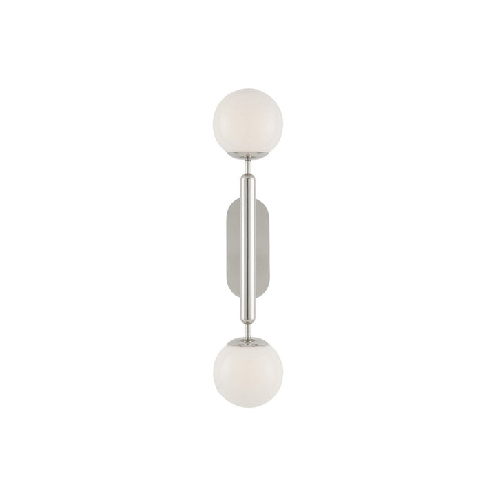 Barbican Double-Light Nickel Wall Sconce