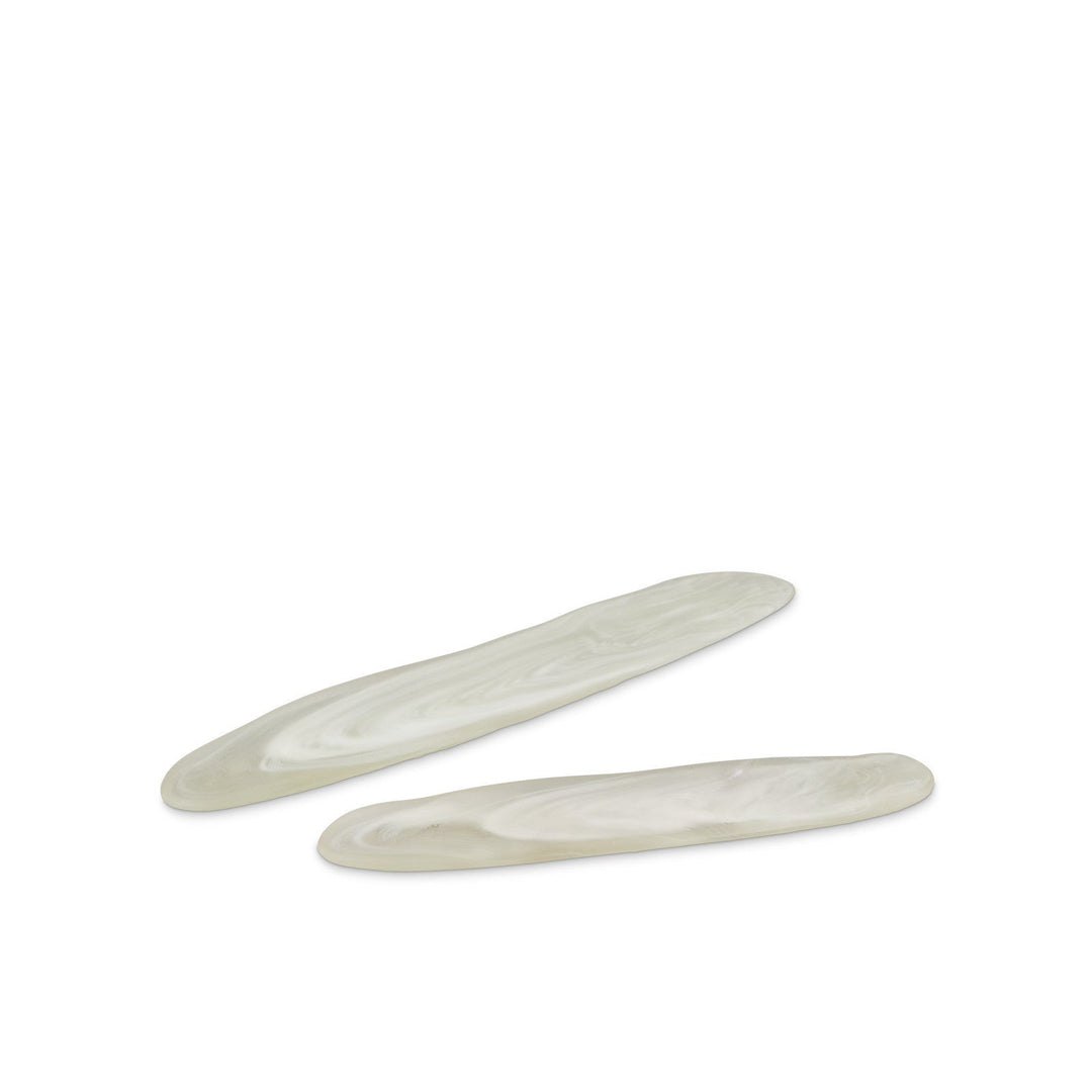 Milky White Tray Set of 2