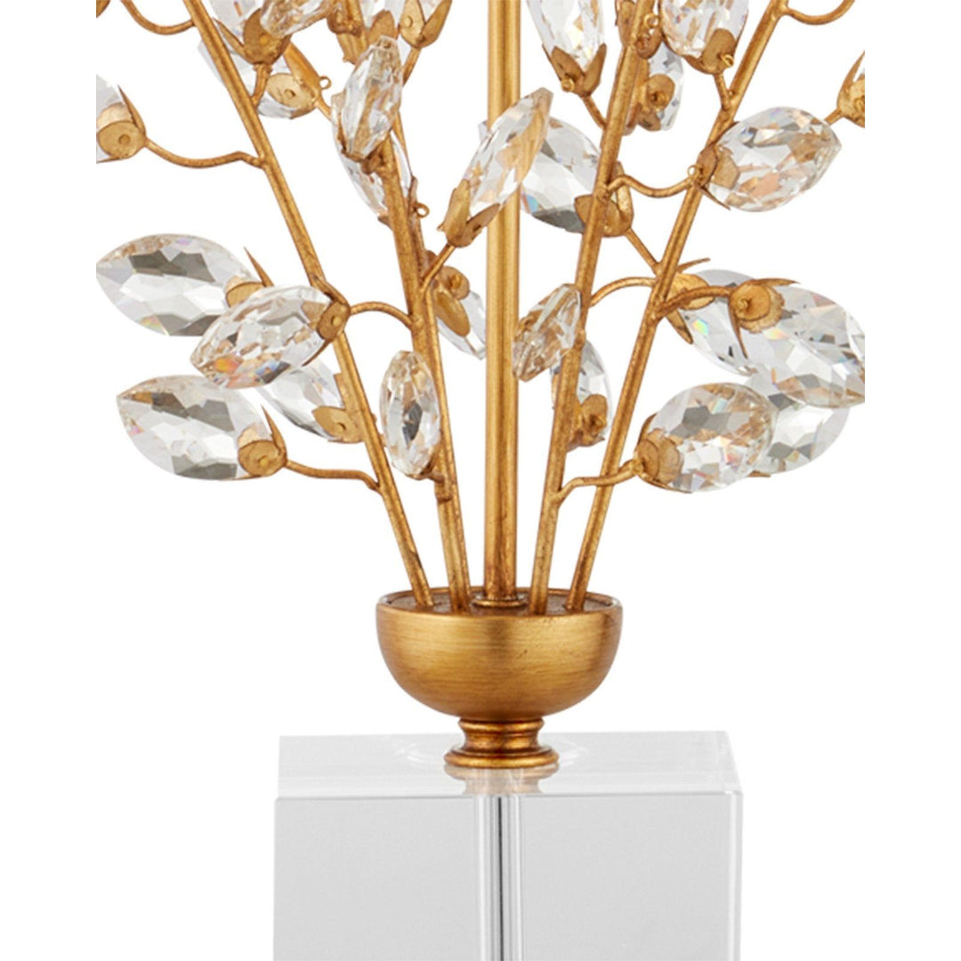 Forget-Me-Not Gold Table Lamp