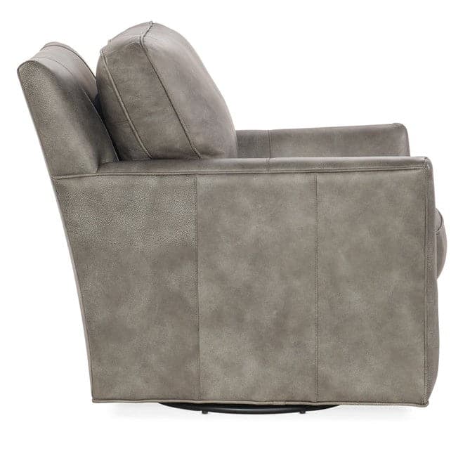 Swivel Club Chair - 31"-Hooker-HOOKER-CC323-080-Lounge ChairsLandscape Tundra-5-France and Son