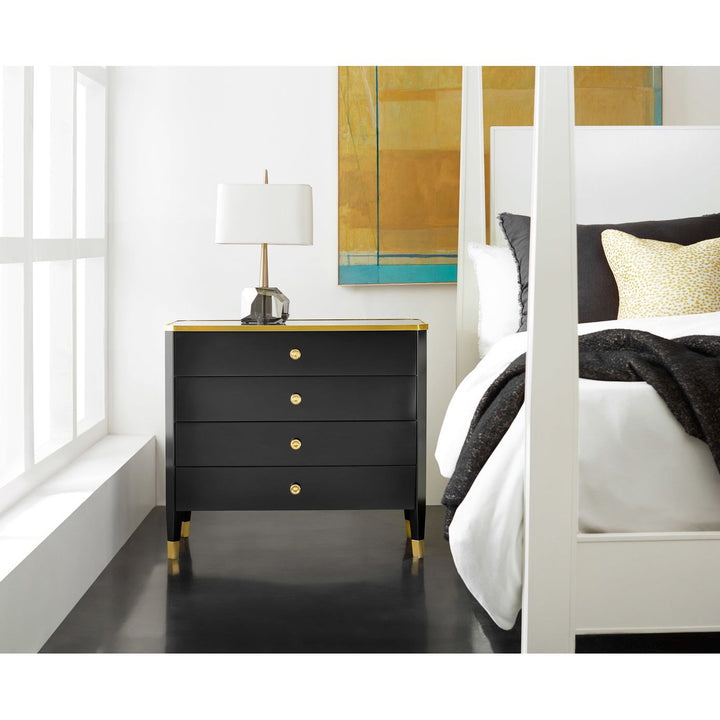 Niles Bedside Chest-Black