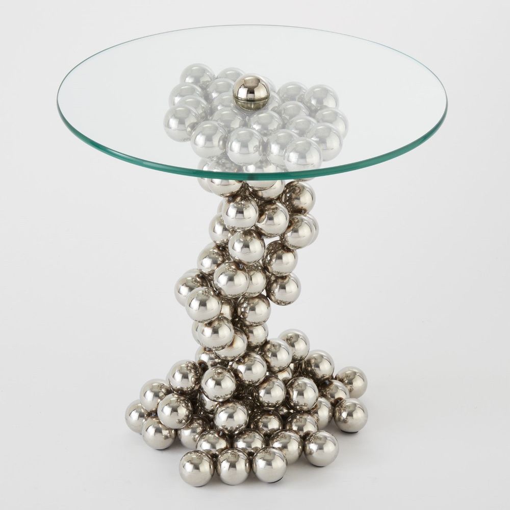 Side Tables Sphere Table-Nickel