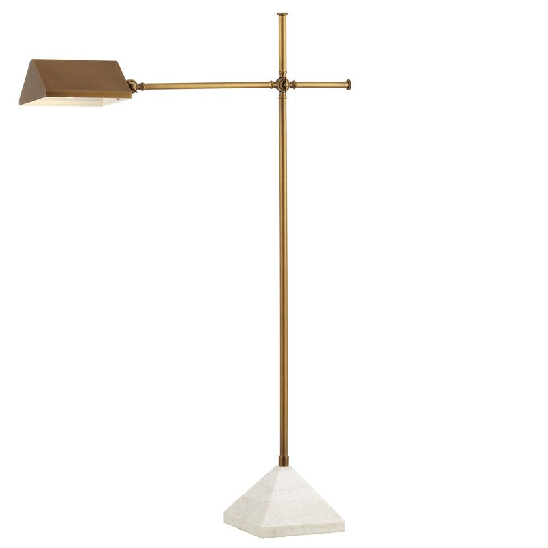 Repertoire Brass Floor Lamp-Currey-CURY-8000-0134-Floor Lamps-2-France and Son